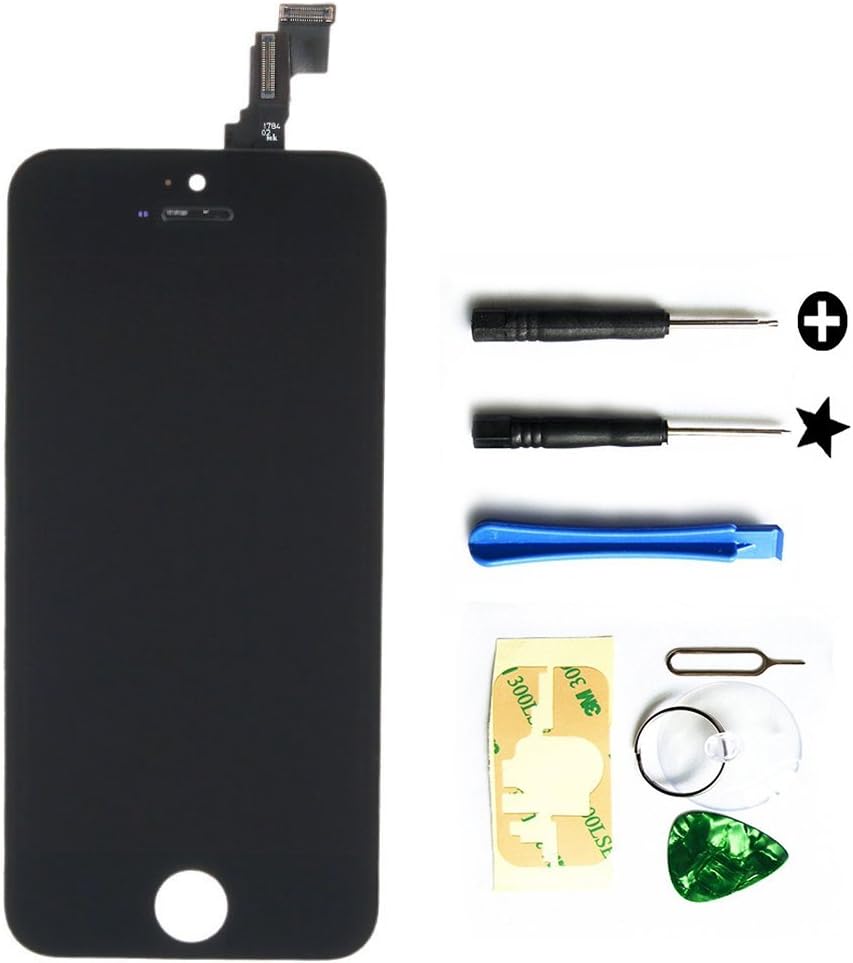 LCD Disply Touch Screen Digitizer Glass Replacement Full Assembly for IPhone 5C Black