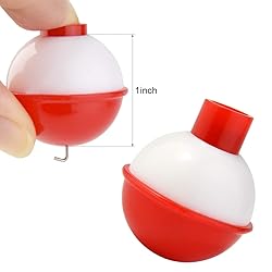 Bskifnn 50 PCS Round Fishing Bobbers 1 Inch Float