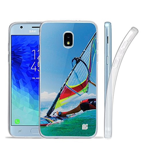 Samsung Galaxy J3 Eclipse 2/J3 2018/J3 Orbit/J3 Achieve/J3 Express Prime 3/J3 Prime 2/J3 Emerge 2018/Amp Prime 3 Case, Flexible Soft TPU Gel Skin Protective Cover - Design Parasailing - Thumbnail 6