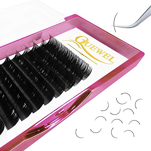 Handmade Soft Natural Mink Eyelash Extensions 0.03 Curl C/D Length From 6MM To 18MM Soft Individual Lashes Tray For Eyelash Extensions(0.03 D Curl, 12mm)