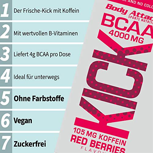 Body-Attack-BCAA-KICK-BCAA-Drink-mit-Aminosaeuren-Koffein-vegan-Energy-Drink-12x-330ml-Pfand-12x-025E Body-Attack-BCAA-KICK-BCAA-Drink-mit-Aminosaeuren-Koffein-vegan-Energy-Drink-12x-330ml-Pfand-12x-025E