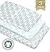 100% Organic Cotton Baby Lounger or Changing Pad Covers with Reenforced Safety Strap Holes. Fits Evolur, Munchkin, Delta, Snuggle Me and More. Multi-Use, 3 Pk of Covers Only.