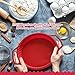 BAKE BOSS Pie Pan - 9 inch Pie Dish - Silicone Pie Plate - Easy To Release Quiche & Tart Pans