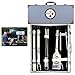 NFL Siskiyou Sports Fan Shop Pittsburgh Steelers Stainless Steel BBQ Set w/Metal Case 8 piece Gray