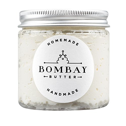 BOMBAY BUTTER's Vegan All Natural Body Butter (TRIPLE WHIPPED)—made with mango butter, shea butter, kokum butter, coconut oil, avocado oil, and jojoba oil—Great alternative to lotions/creams