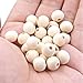 Hagao Natural Wood Beads Round Ball Wooden Loose Beads Unfinished Wood Spacer Beads for Craft-Making 500pcs (8mm)