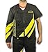DT Scratch Jacket with Attachable Long Sleeve, Black/Yellow, XX-Large (Size: 46-Inch)