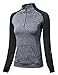 Slimour Women Track Jacket Running Thumb Hole Shirts Yoga Tops 1/2 Zip Pullover Long Sleeve