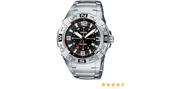 CASIO Collection AMW-104D-1AVEF - Reloj analógico de Cuarzo con Correa de  Acero Inoxidable para Hombre (cronómetro, Alarma, luz, Sumergible a 100 m),  Color Plateado : Amazon.es: Moda