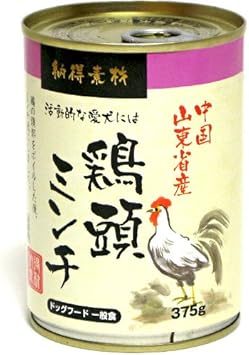 Amazon ペットライブラリー 納得素材鶏頭缶ミンチ 375g ドッグフード ウェット 通販