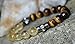 Success, Abundance Citrine, Tiger's Eye Gemstone Mala Bracelet, Money Bracelet,Citrine Pyrite Bracelet, Gemstone Yoga Bracelet