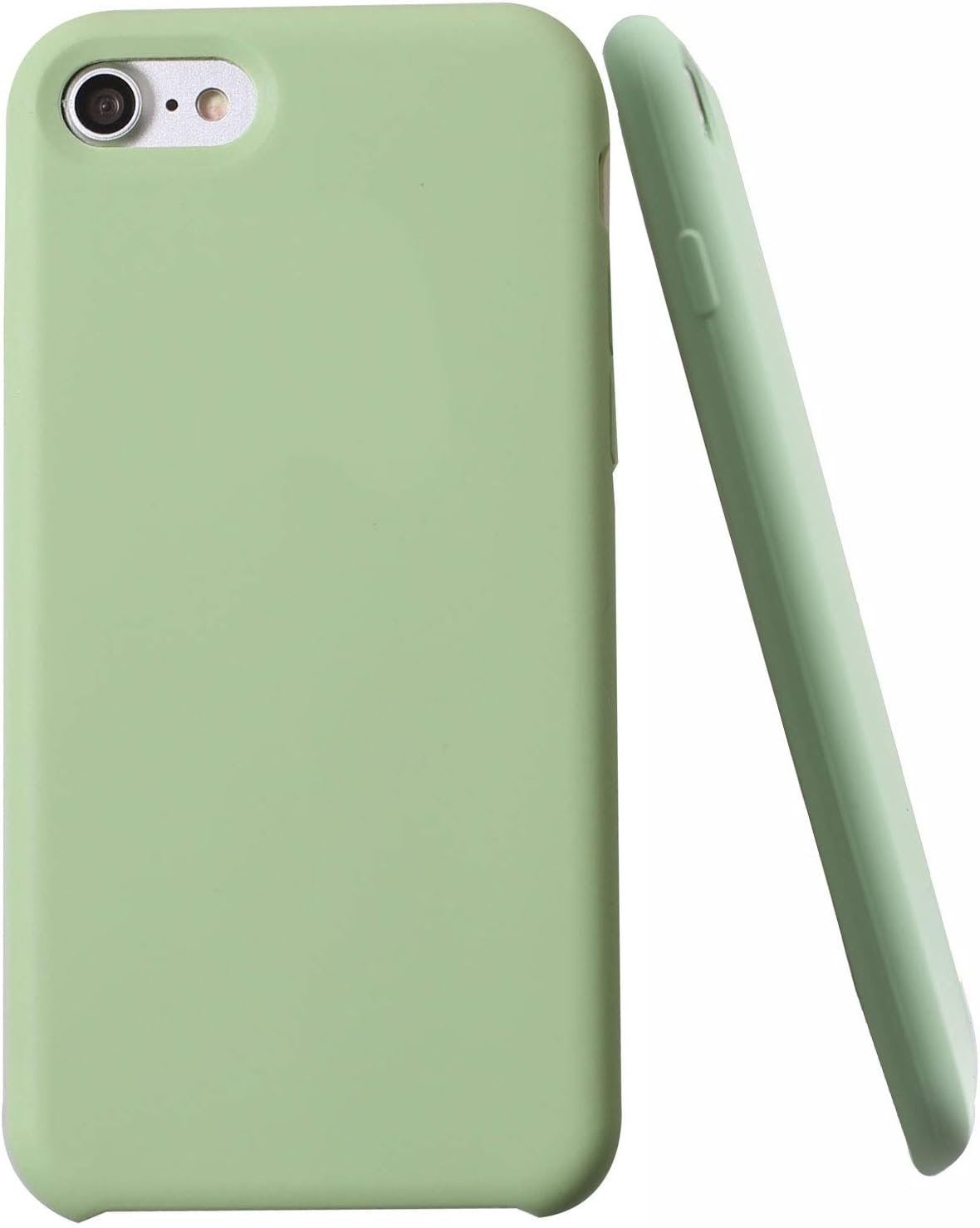 wallpapers Sage Green Iphone 8 Case soft liquid silicone iphone 8 plus cover case inner soft microfiber cloth lining cushion for iphone 7 plus for iphone 8 plus light green