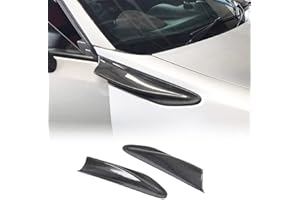 JC SPORTLINE Carbon Fiber Fender Aero Fin for Subaru BRZ Toyota 86 GT86 Scion FR-S 2013-2021 Fender Aero Fin Trim Stickers Decorative Air Flow Intake Hole (2PCS/Set)