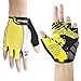 ZOOKKI Cycling Gloves Mountain Bike Gloves Road Racing Bicycle Gloves Light Silicone Gel Pad Riding Gloves Half Finger Biking Gloves Men/Women Work Gloves