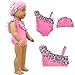 XADP 5 Sets American Girl Summer Doll Clothes Hawaii Holiday Beach Party Swimsuit Sets Fits American Girl, Our Generation, Journey Girls