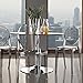 Modway Casper Modern Acrylic Stacking Kitchen and Dining Room Chair in Smoke - Fully Assembled