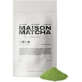 MAISON MATCHA Organic Ceremonial Grade Matcha Green Tea Powder – Authentic Japanese First Harvest, Zero Sugar, For Traditional Tea & Everyday Matcha Latte Powder (80g, 2.82oz Abundance Pouch)
