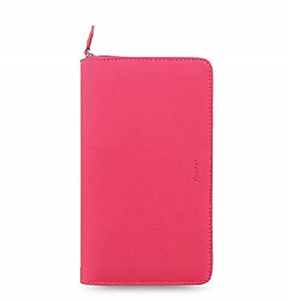 Filofax Saffiano Personal Compact Zip organiser - peony