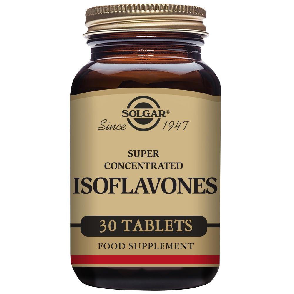 Solgar Super Concentrated Isoflavones Tablets, Brown, 30 Count