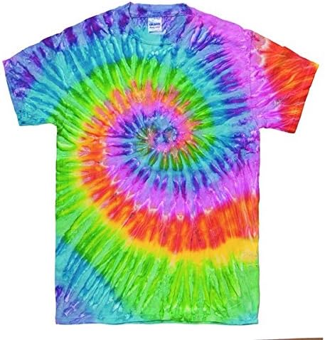 Amazon レインボーマルチカラー タイダイtシャツ S サターン Tシャツ カットソー 通販