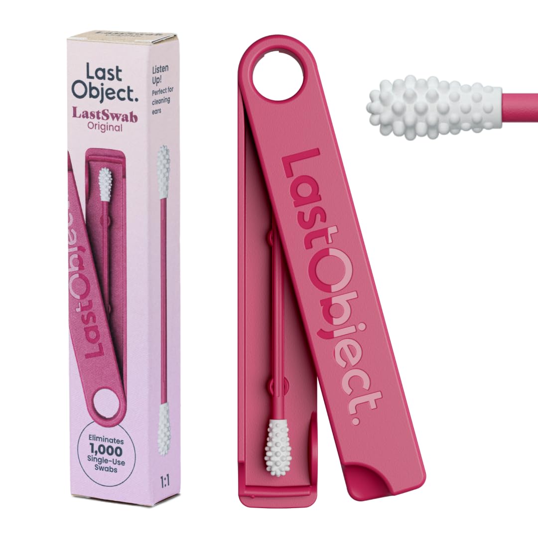LastSwab® Reusable Buds Swabs for Ear Cleaning - The Sustainable and Sanitary Alternative to Single-Use Q Tips - Zero Waste and Easy to Clean - Comes with a Convenient Travel Case Holder — image 1