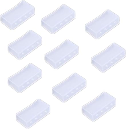 Amazon シリコンチューブ防水加工ledテープライト用エンドキャップ 5050smd カバー付ledテープ 切断加工用 10個 Ledテープ 車 バイク
