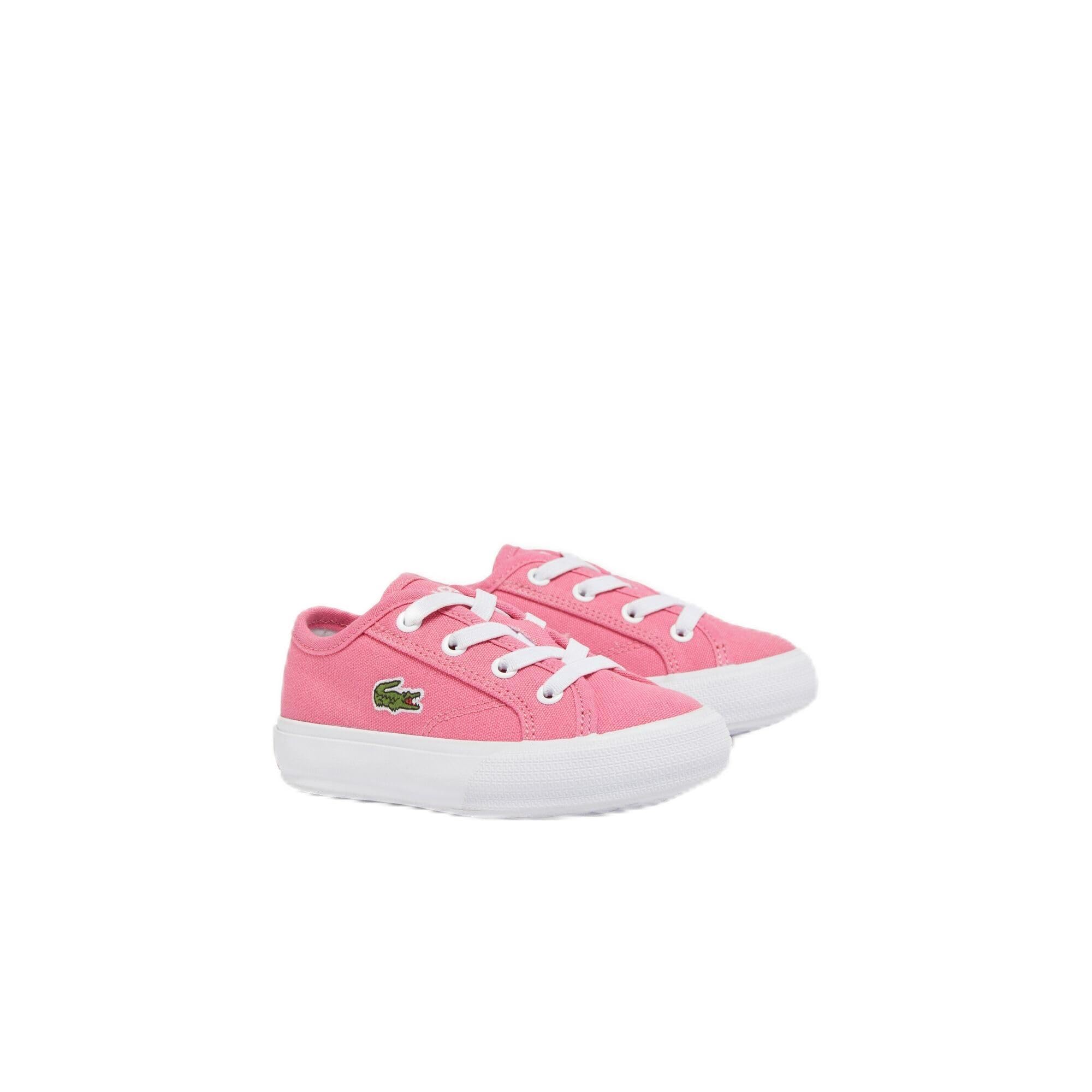 Lacoste Unisex-Child Infant’s Backcourt Sneaker, Classic Pink/White (New), 6.5