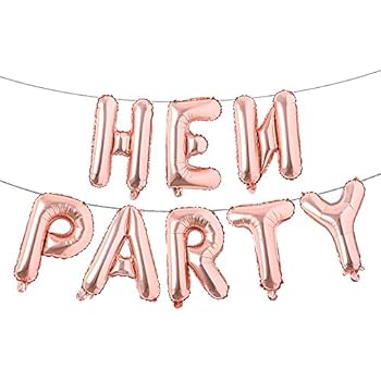 Amazon Com Hen Party Banner Letters Balloons Pack Bachelor Party