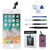 BeeFix for iPhone SE Screen Replacement LCD Touch Screen Replacement Display Digitizer Repair Kit with Free Tools and Instructions for iPhone SE/5S 4 inch (White)