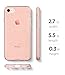 Spigen Liquid Crystal Glitter Designed for iPhone SE 2022 Case/iPhone SE 3 Case 2022 / iPhone SE 2020 Case/iPhone 8 Case/iPhone 7 Case - Rose Quartz