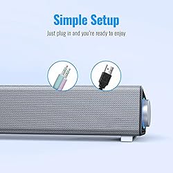 Computer Speakers, USB Powered Stereo Mini