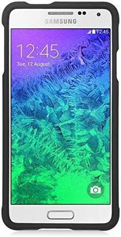 Galaxy Alpha Case, Eagle Cell Rubberized Hard Snap-in Case Cover For Samsung Galaxy Alpha SM-G850A (ATT)/SM-G850T (T-Mobile), Black