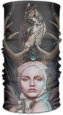 SkullMask Antlers Mistress Of The Forest Motorcycle Rider Seamless Horror Temperament Face Tube Mask