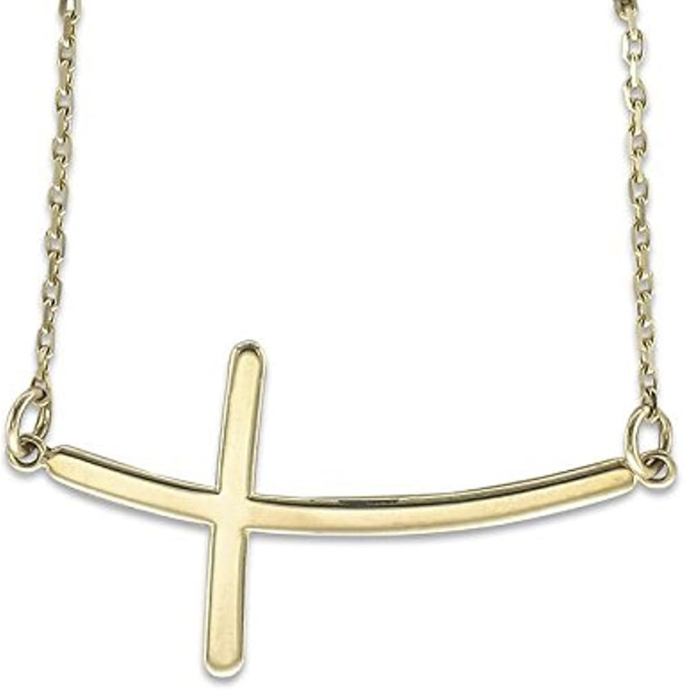 14 Inch Sideways Cross Necklace Sale 