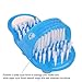 Messar Bathroom Shower No Bending Feet Brush Foot Cleaning Bristle Slipper Washer Bath Scrubber Massager Stick on Floor