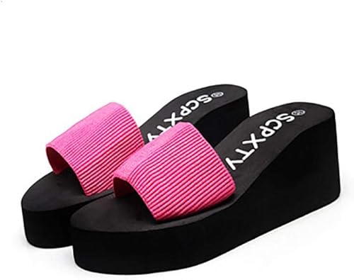 Amazon Puresino シンプル 厚底 薄底 サンダル レディース 靴 ヒール シューズ 軽量 滑り止め ミュール ビーチサンダル パンプス 歩きやすい 7cm 3cm レッド厚底 36 22 5cm Puresino ビーチサンダル