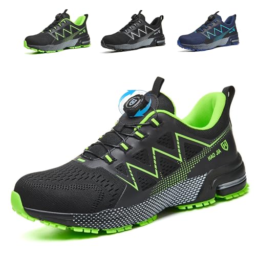 Safety Shoes for Men Women Lightweight Breathable Sneakers Work with Steel Toe Non-Slip Comfortable Safety Footwear