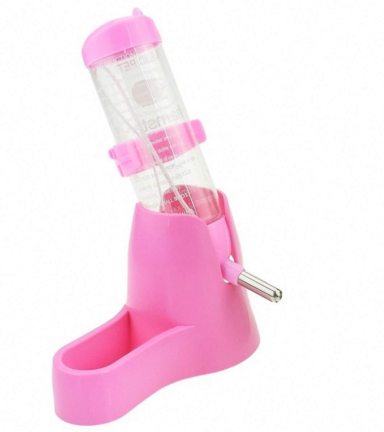 Ulalaza Hamster Automatic Water Bottle Hamster Drinker Small Animal Pet Automatic Drinking Bottle With Food Dispenser Pet Container For Rabbit Totoro