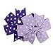 Ribbon Boutique Hair Bows Clips DIY Flower Snap Hair Pins For Teens Kids Toddlers Children Women (30pcs dot color)