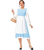 Amazon.com: Disney Princess Belle Beauty & the Beast Blue Dress Costume :  Clothing, Shoes & Jewelry