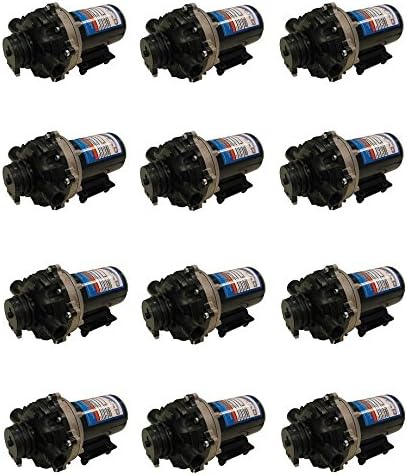 The ROP Shop 12 Pack EVERFLO 12 Volt 3.0 GPM Diaphragm Water Pumps 60 psi Lawn Sprayers Boats RV