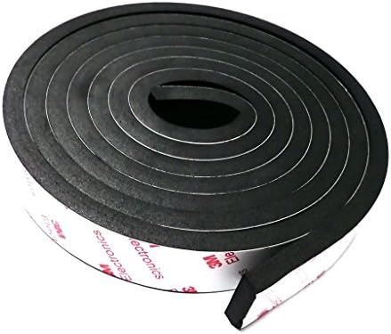 Gourd High Elasticity Foam Seal Tape, Self Adhesive, All-Climate Auto and Marine Weatherstrip, 80" x 1/2" x 3/4"