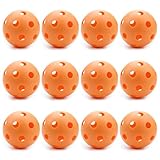 Set of 12 Orange Regulation Size Practice Baseballs