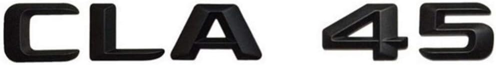 Matt Black" CLA 45" Car Trunk Rear Letters Word Badge Emblem Letter Decal Sticker AMG CLA Class CLA45 AMG