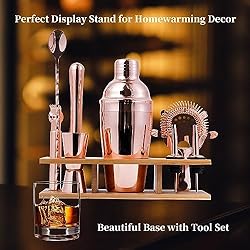 Hinouqea Cocktail Shaker Set Bartender Kit with