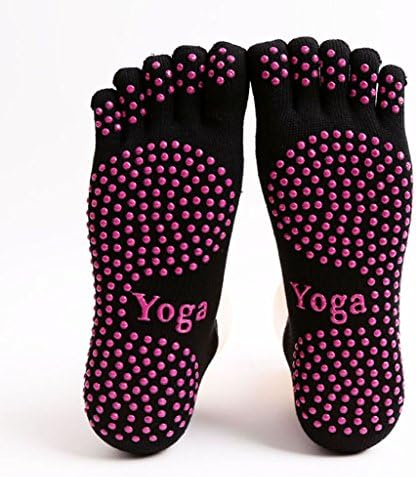 AUDAZIC Full Grip five toe covered Non-slip Yoga Socks Winter Warm Cotton Socks Sports Pilates Massage Socks 2 pairs
