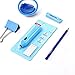 Vecoo Electric Eraser Set,Auto Eraser with 60 Eraser Refills (Blue)