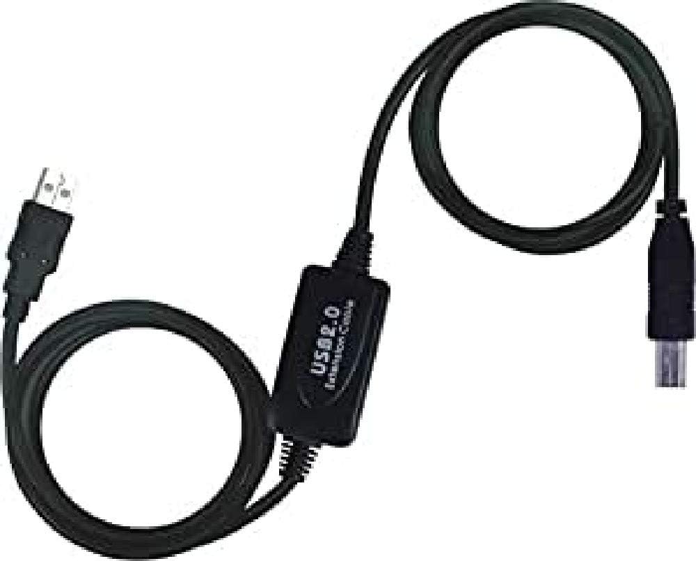 PremiumCord Active USB Connection Cable with Repeater 10 m, USB A Male to B Male, USB 2.0 High Speed Cable, 2x Shielded