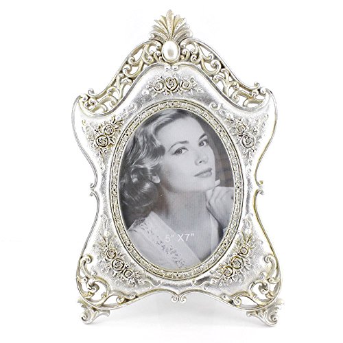 5x7 Inches Exquisite Victorian Oval Single Desk Stand Picture Photo Frame