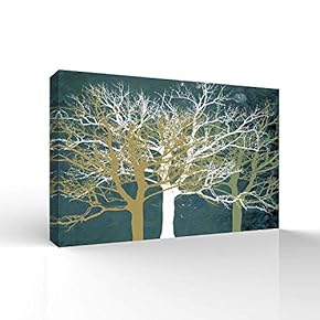 Canvas Wall Art for Living Room,Bedroom Home Artwork Paintings Abstract Forest Ready to Hang - 12x18 inches